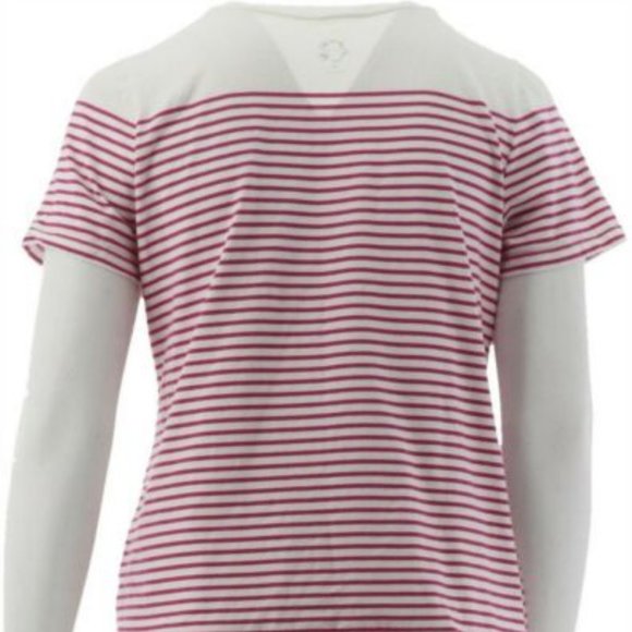 NWT C. WONDER SHORT SLV STRIPED KNIT SHIRT‎ MEDIUM - Picture 4 of 8